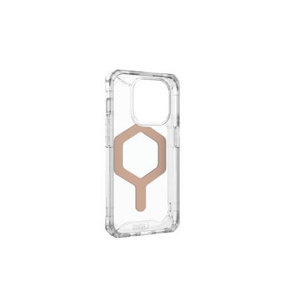 urban-armor-gear-plyo-magsafe-funda-para-iphone-15-pro-61-oro-rosa-transparente