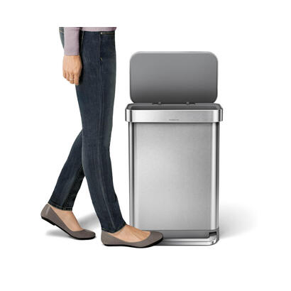 papelera-simplehuman-cw2023-55-l-rectangular-acero-inoxidable