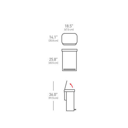 papelera-simplehuman-cw2023-55-l-rectangular-acero-inoxidable