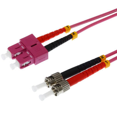 helos-lwl-cable-scst-duplex-50125m-om4-purpura-30m