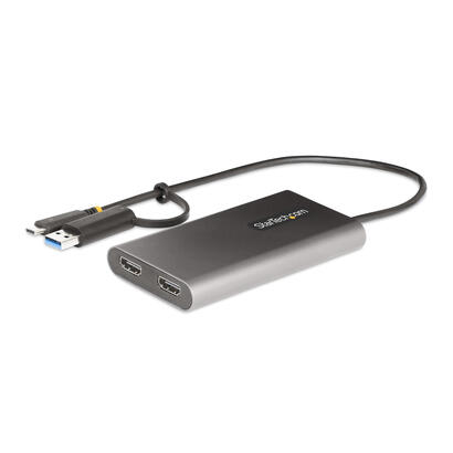 startech-adaptador-usb-c-a-hdmi-doble-usb-tipo-c-a-2-monitores-hdmi-4k-60hz-pd-de-100w-30cm