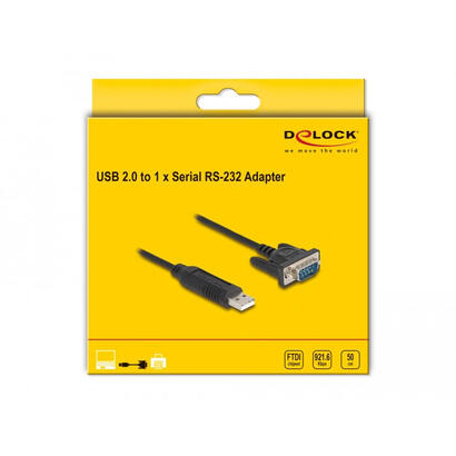 delock-66461-cable-usb-20-a-rs-232-con-carcasa-de-conector-serial-compacta-50-cm-ftdi
