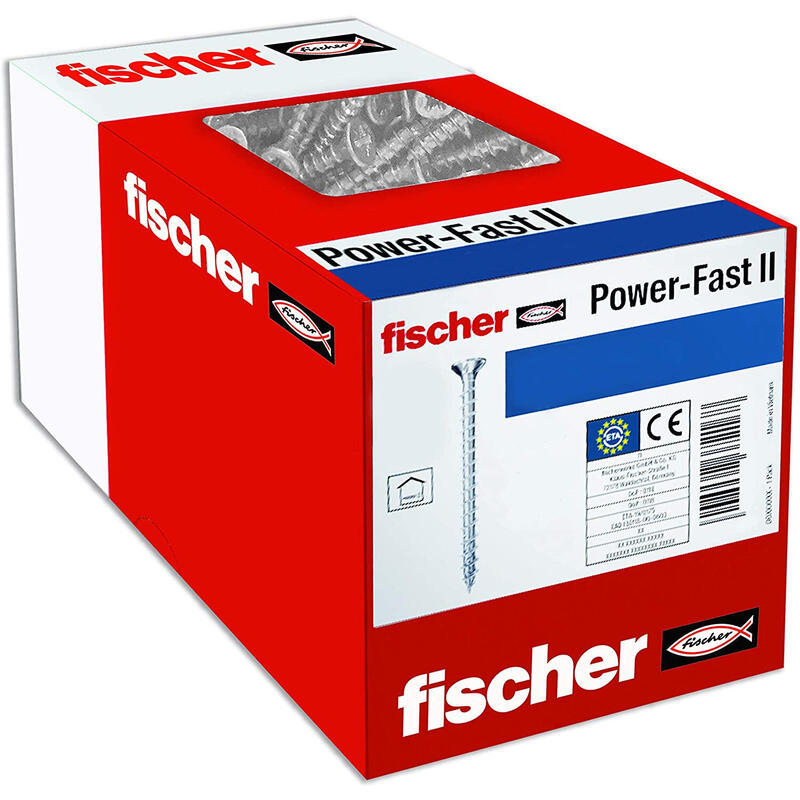 tornillos-fischer-powerfast-ii-45x80-sk-tx-tg-blvz-500-piezas tornillos-fischer-powerfast-ii-45x80-sk-tx-tg-blvz-500-piezas