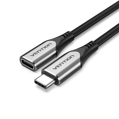 cable-alargador-usb-31-tipo-c-vention-tabhf-usb-tipo-c-macho-usb-tipo-c-hembra-1m-gris