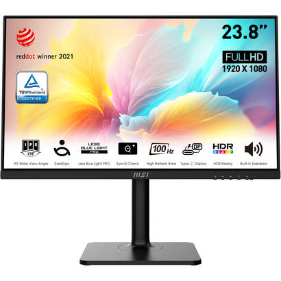 msi-monitor-modern-md2412p-238-60cm-plano-ips-1920x1080-fhd-100hz-negro