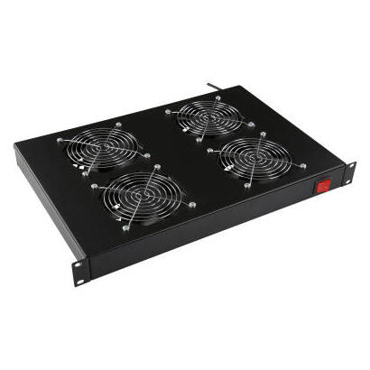 lanview-by-logon-4-fans-analog-thermostat-rack-mount-fan-module-1u