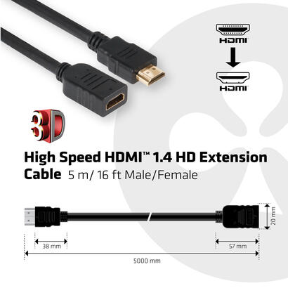 cable-alargador-hdmi-14-premium-high-speed-4k30hz-5m