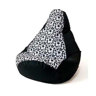 sako-bolso-puf-peral-estampado-negro-bolas-l-105-x-80-cm