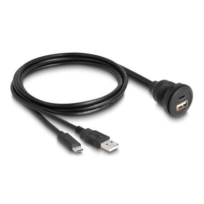 delock-88102-usb-20-cable-usb-tipo-a-y-type-c-para-integracion-1-m-negro