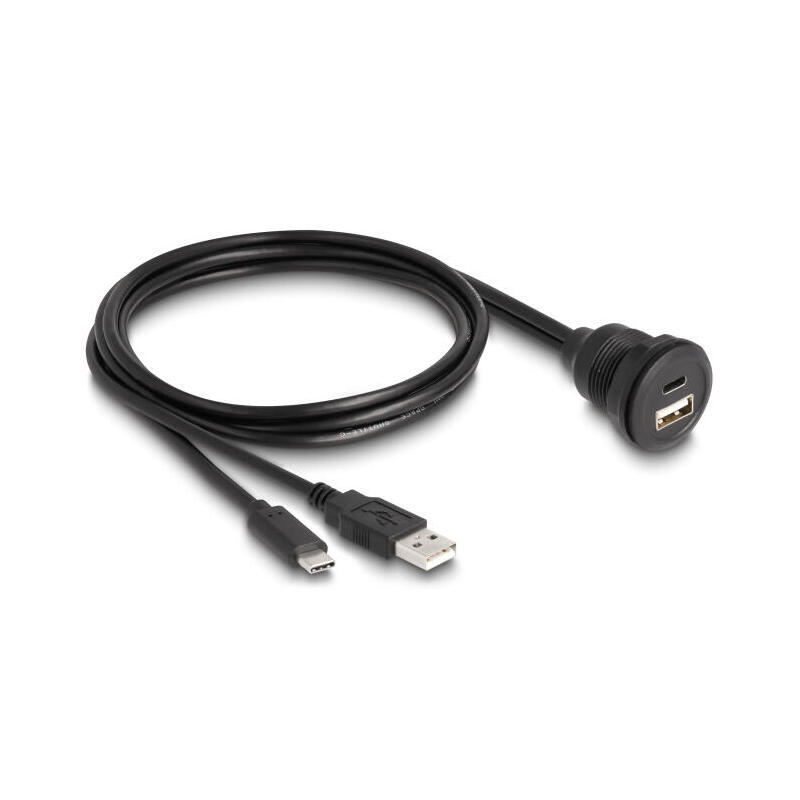 delock-88102-usb-20-cable-usb-tipo-a-y-type-c-para-integracion-1-m-negro