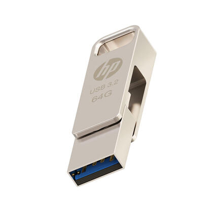 pendrive-hp-64gb-usb-32-x206c-otg-type-c-metal