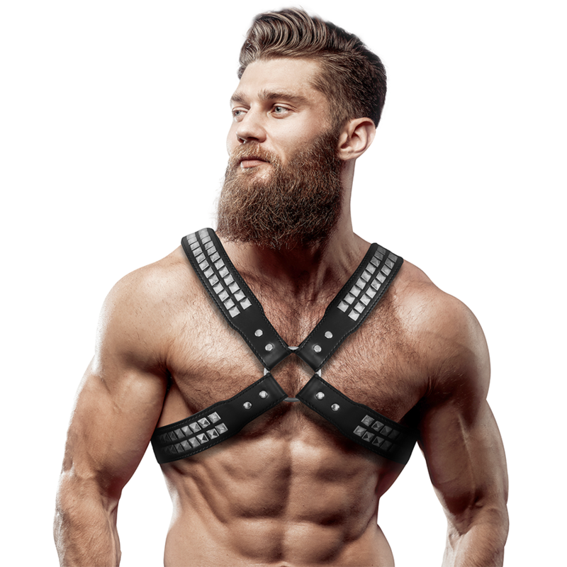 fetish-submissive-attitude-arnes-ecopiel-pecho-cruzado-con-remaches-hombre fetish-submissive-attitude-arnes-ecopiel-pecho-cruzado-con-remaches-hombre