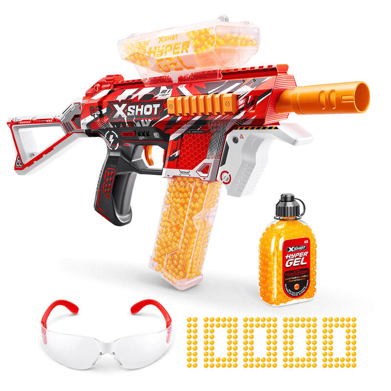 zuru-x-shot-hyper-gel-blaster-trace-fire-lanzador-de-gel-incluye-10000-bolas-36621