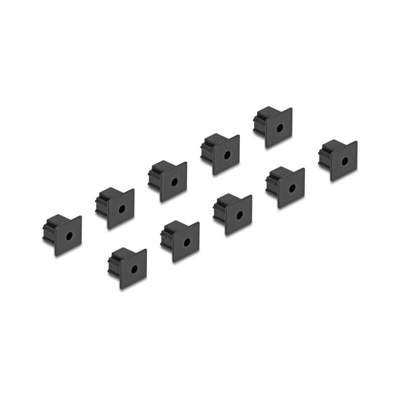 delock-proteccion-contra-el-polvo-para-rj12-hembra-ohne-griff-10-piezas-negro
