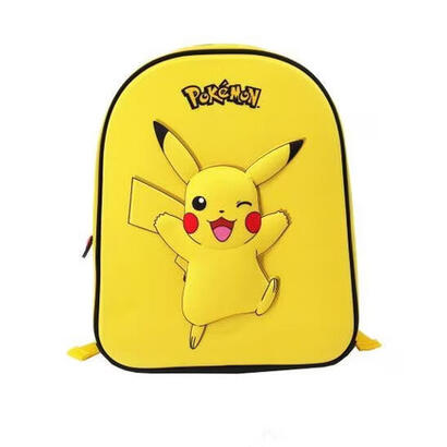 mochila-amscan-224353-escolar-negro-amarillo-pokemon