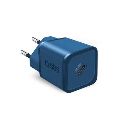 sbs-mini-cargador-gan-usb-c-pd-20w-azul