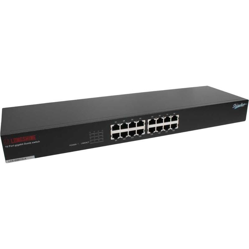 longshine-lcs-gs9116-a-switch-no-administrado-l2-gigabit-ethernet-101001000-1u-negro