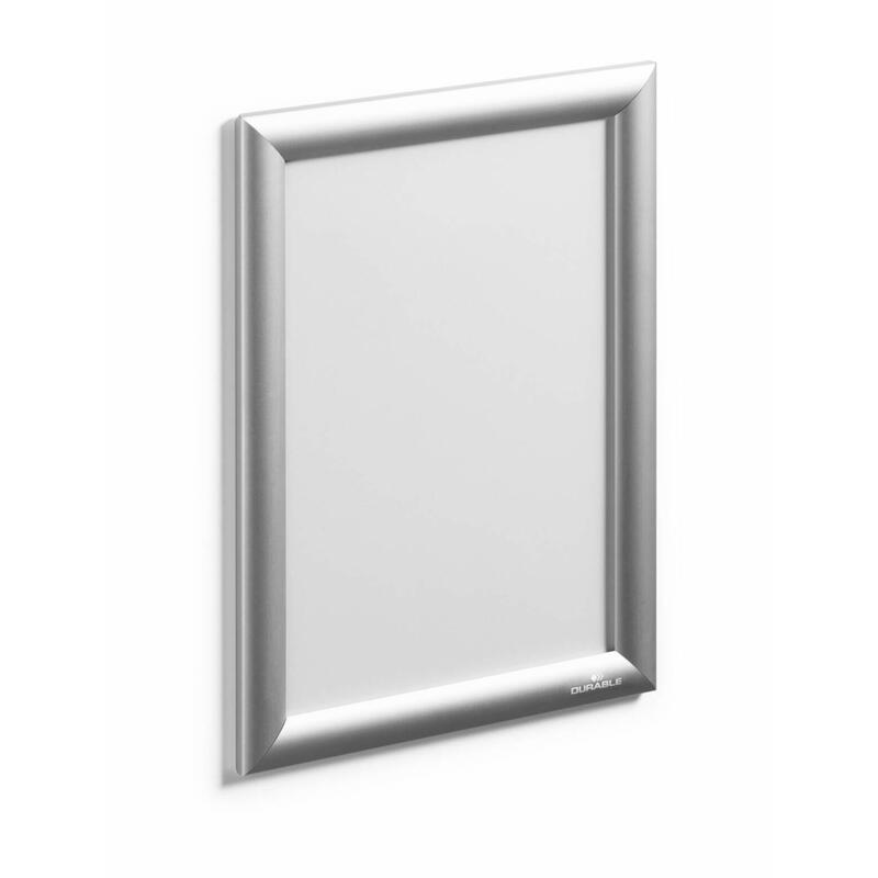 durable-479623-marco-para-pared-192-x-279-mm-rectangulo-plata-aluminio