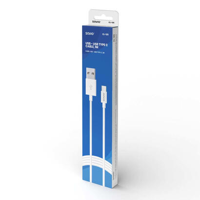 savio-cl-125-cable-usb-1-m-20-usb-a-usb-c-blanco