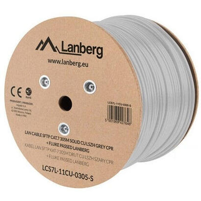 bobina-cat7-lanberg-sftp-305m-solid-cu-lszh-cpr-fluke-passed-gris