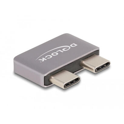 delock-60055-adaptador-usb-40-gbps-usb-type-c-2-x-macho-a-2-x-hembra-protector-de-puerto-de-metal