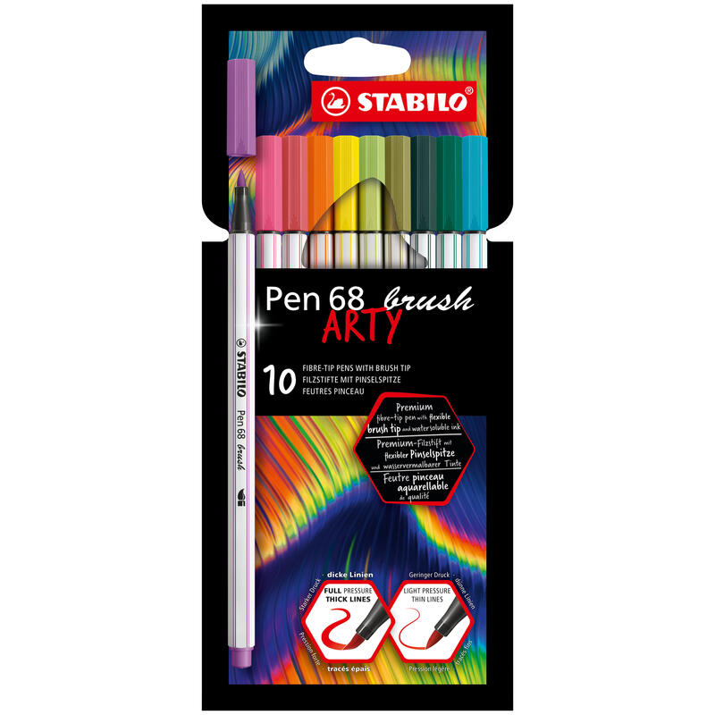 stabilo-pen-68-brush-arty-pack-de-10-rotuladores-punta-de-pincel-tinta-a-base-de-agua-colores-surtidos