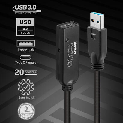 cable-lindy-43375-usb-32-gen-1-31-gen-1-20-m-usb-a-negro