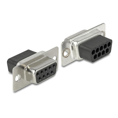 delock-kit-de-montaje-de-conector-hembra-d-sub-de-9-pines-a-conector-hembra-rj50-gris