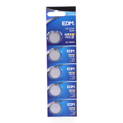 pack-de-10-unidades-micro-pila-litio-boton-max-pro-edm-cr2016-3v-o20x16mm