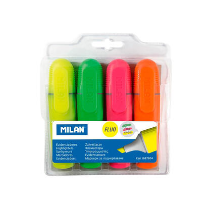 pack-de-4-unidades-pack-con-4-marcadores-fluorescentes-punta-biselada-milan-colores-modelos-surtidos