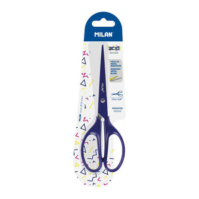 pack-de-6-unidades-blister-con-tijeras-de-oficina-acid-azul-17cm-milan