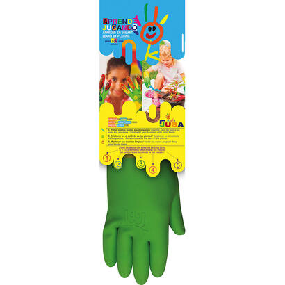 pack-de-2-unidades-guante-latex-flocado-interior-infantil-jardineria-bicolor-t-04-anos