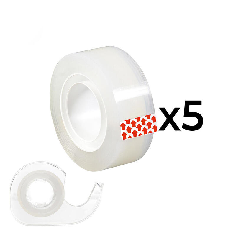 pack-de-5-unidades-pack-de-5-rollos-de-cinta-adhesiva-transparente-15mm-x-10m-1-dispensador-edm