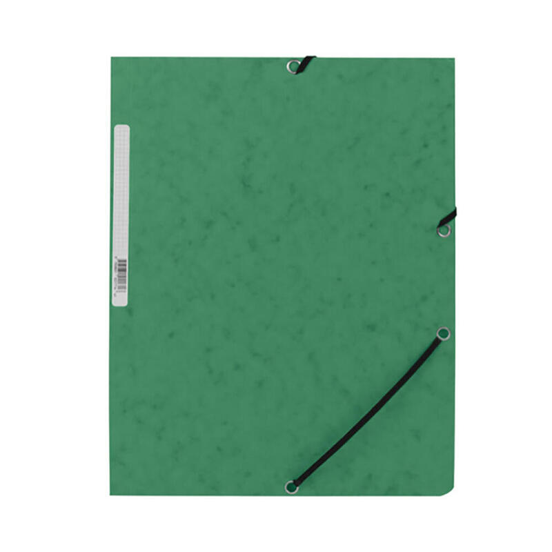 pack-de-10-unidades-carpeta-con-gomas-kf02167-carton-verde-con-solapas-din-a4-q-connect