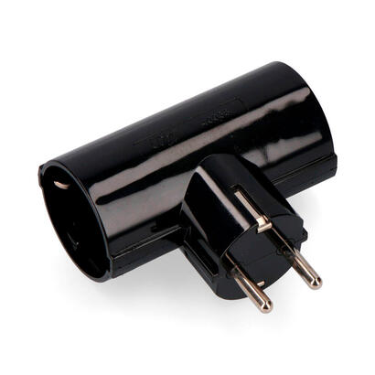 pack-de-10-unidades-clavija-doble-negra-con-baquelita-ttl-16a-250v-retractilado-edm