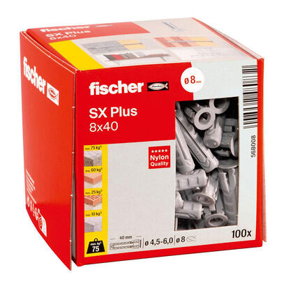 pack-de-6-unidades-taco-fischer-sx-plus-o8x40mm-100uds-n8-568008