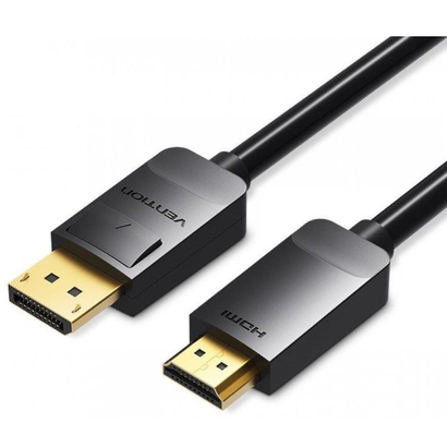 cable-conversor-vention-hadbi-displayport-macho-hdmi-macho-3m-negro