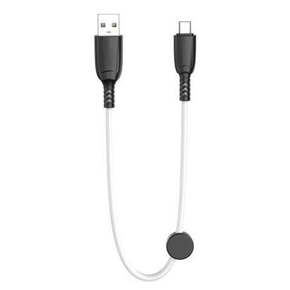 xo-cable-nb247-carga-rapida-usb-micro-usb-6a-25cm-con-clip-color-blanco