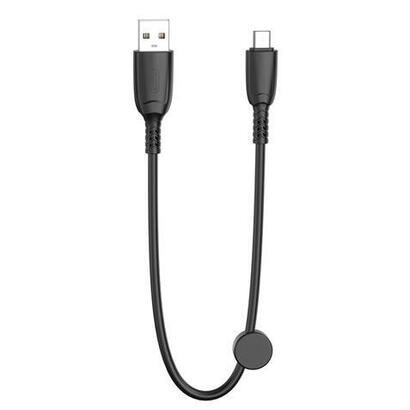 xo-cable-nb247-carga-rapida-usb-micro-usb-6a-25cm-con-clip-color-negro