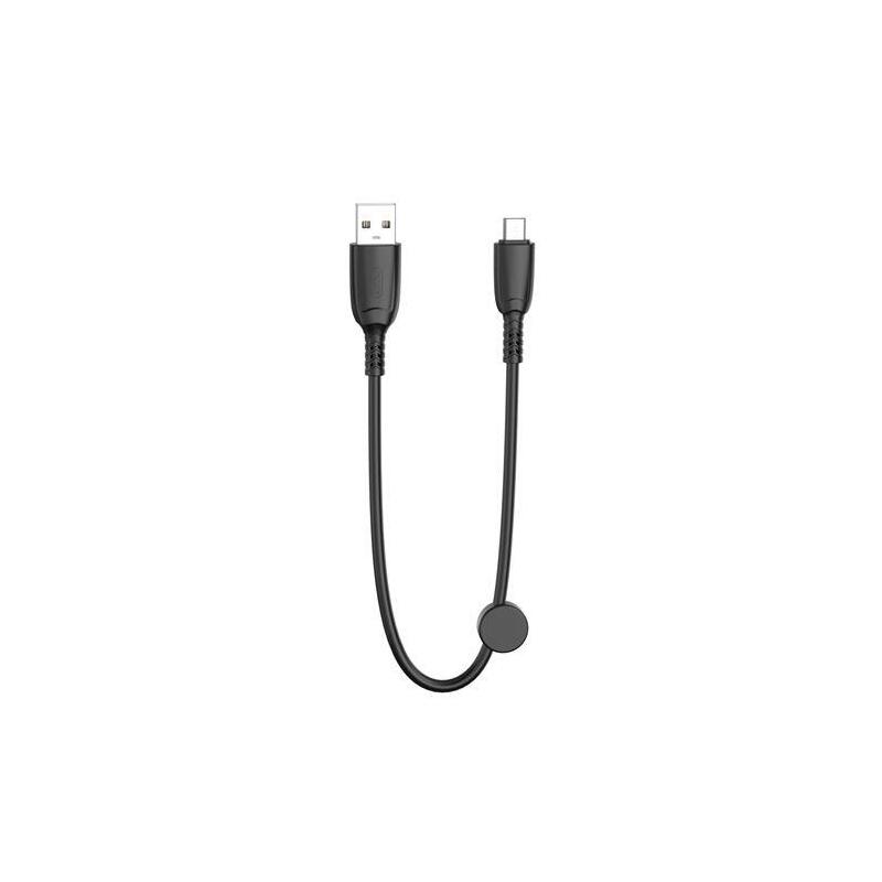 xo-cable-nb247-carga-rapida-usb-micro-usb-6a-25cm-con-clip-color-negro