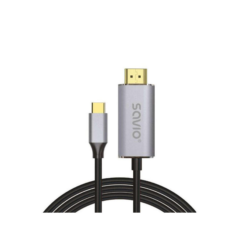 cable-savio-usb-c-a-hdmi-20b-2m-plata-negro