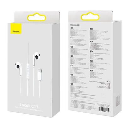 auriculares-baseus-encok-c17-usb-tipo-c-blanco