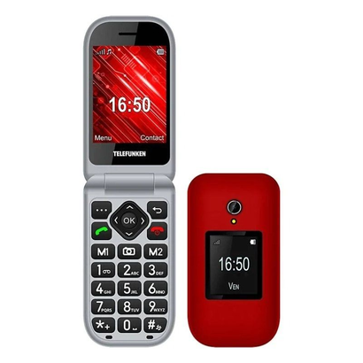 telefono-movil-telefunken-s460-para-personas-mayores-rojo