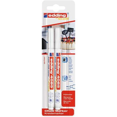 edding-4085-pack-de-2-rotuladores-de-tiza-liquida-punta-redonda-trazo-1-3mm-olor-neutro-color-blanco