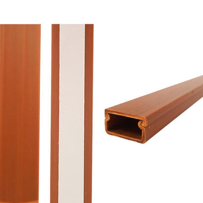 pack-de-26-unidades-mini-canal-adhesiva-edm-2m-19x11mm-madera-oscura-precio-por-metro