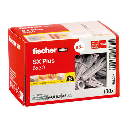 pack-de-5-unidades-taco-fischer-sx-plus-o6x30mm-100uds-n6-568006