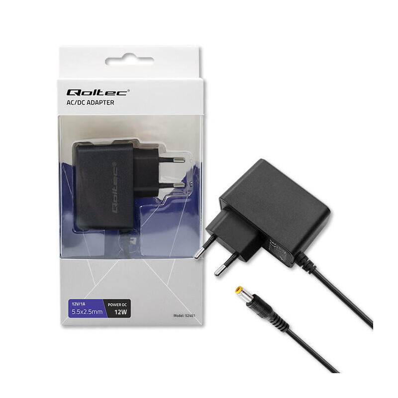qoltec-adaptador-de-corriente-enchufable-premium-12w-12v-1a-5525 qoltec-adaptador-de-corriente-enchufable-premium-12w-12v-1a-5525