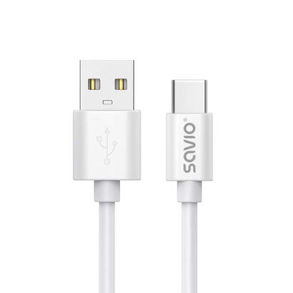 cable-savio-usb-a-usb-c-3m-blanco-cl-168