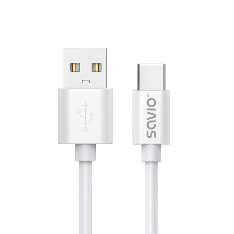 cable-savio-usb-a-usb-c-3m-blanco-cl-168