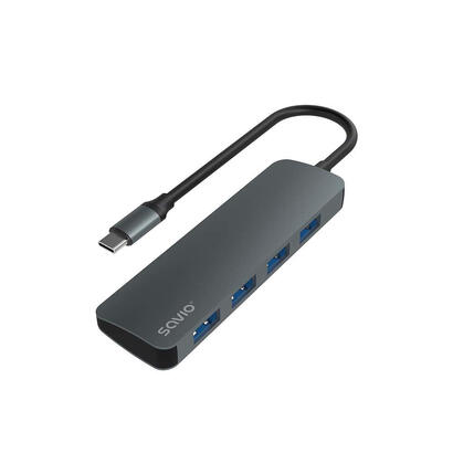 savio-hub-usb-c-4-x-usb-a-ak-54